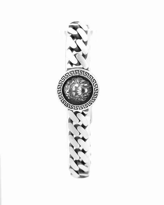 Lion Crest Medallion Bracelet