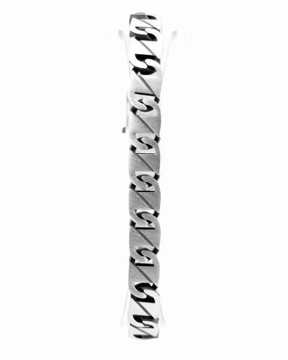 Slate Link Curb Bracelet