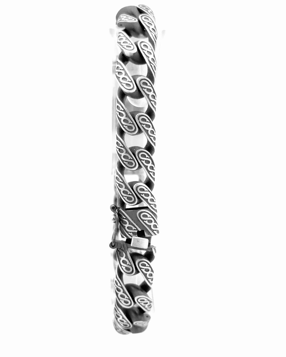 Obsidian Crest Curb Bracelet 3