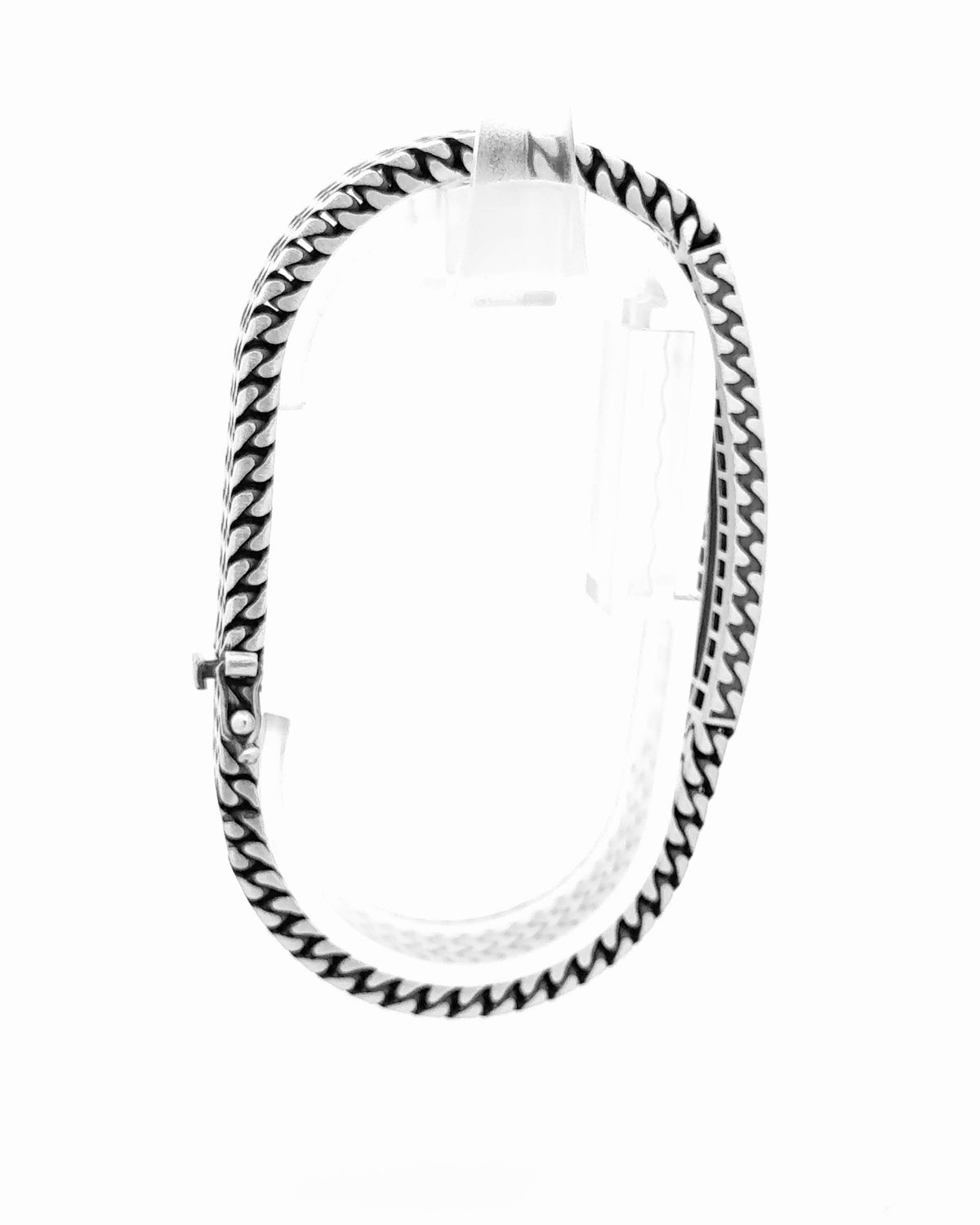 Onyx Chevron Curb Bracelet 4