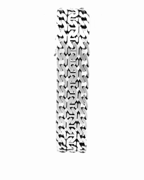 Triple Curb Statement Bracelet
