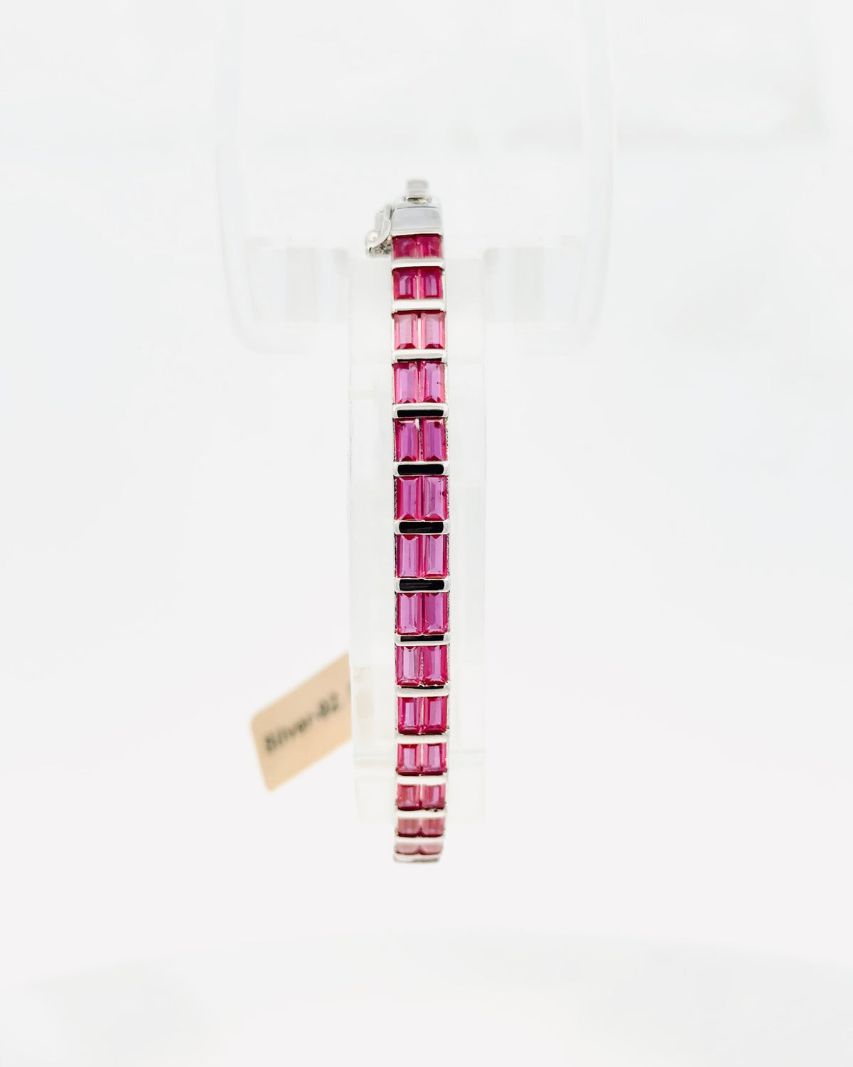 Fuchsia Baguette Bracelet 1
