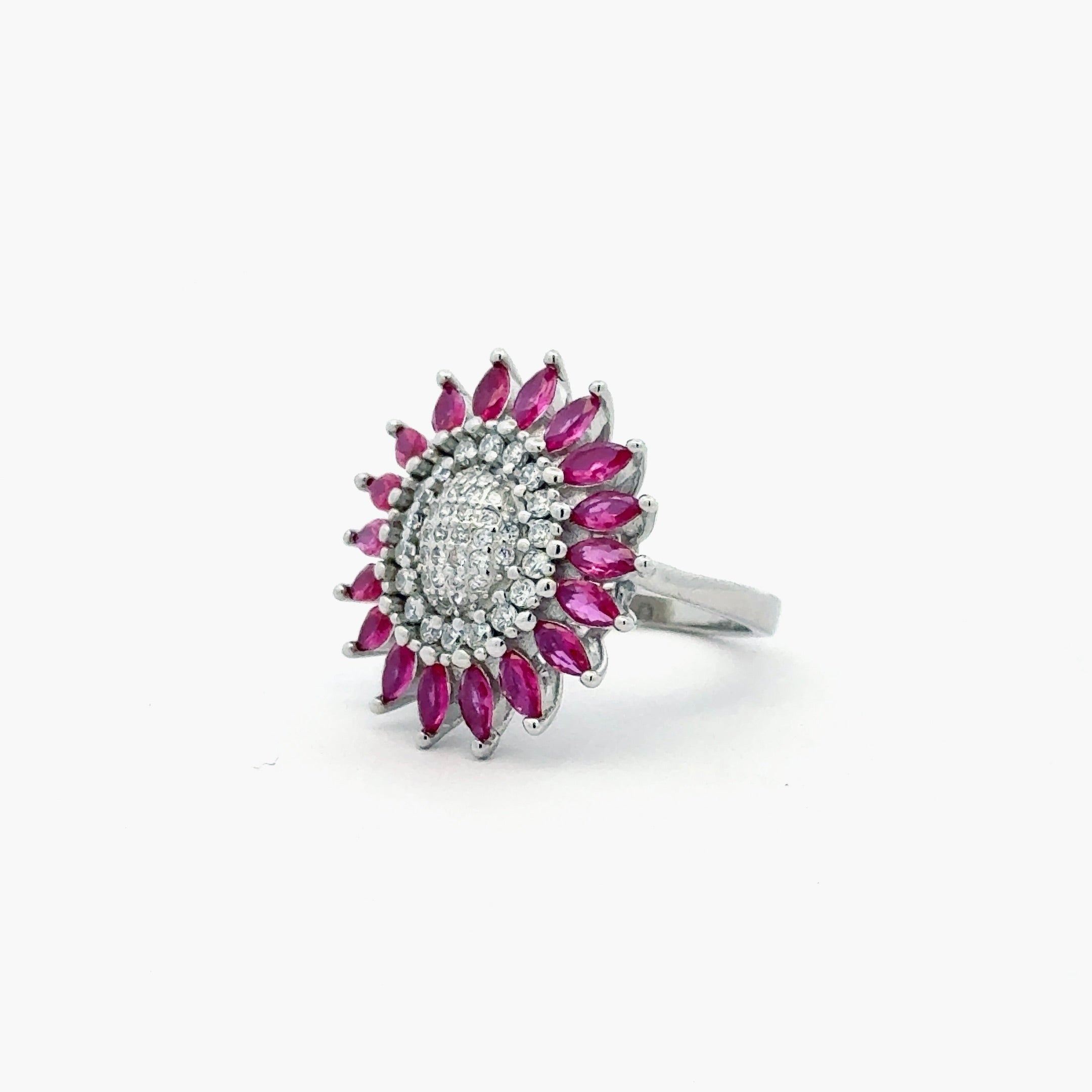 Ruby Sunflower Ring 1