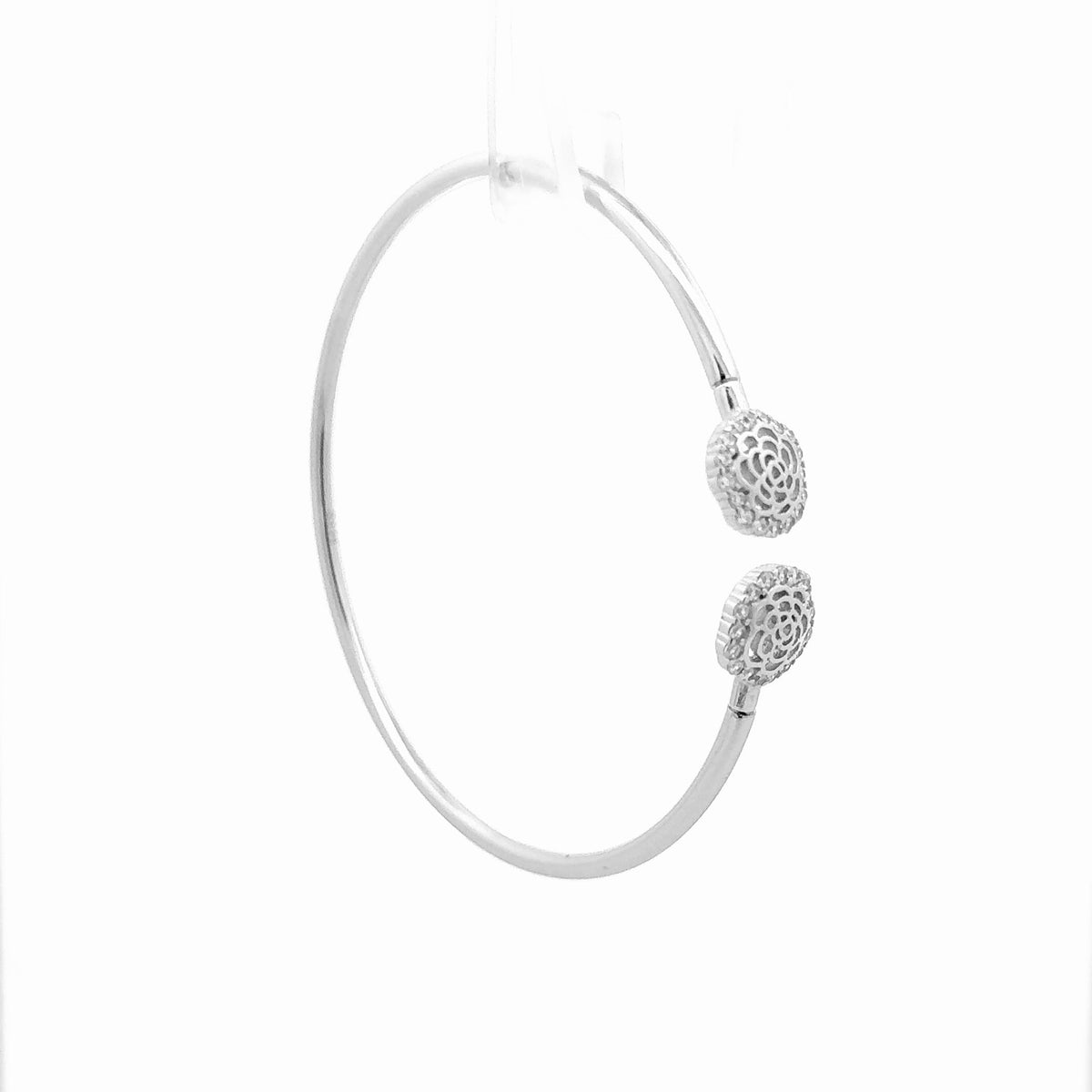 Dual Silver Rose Kada 1