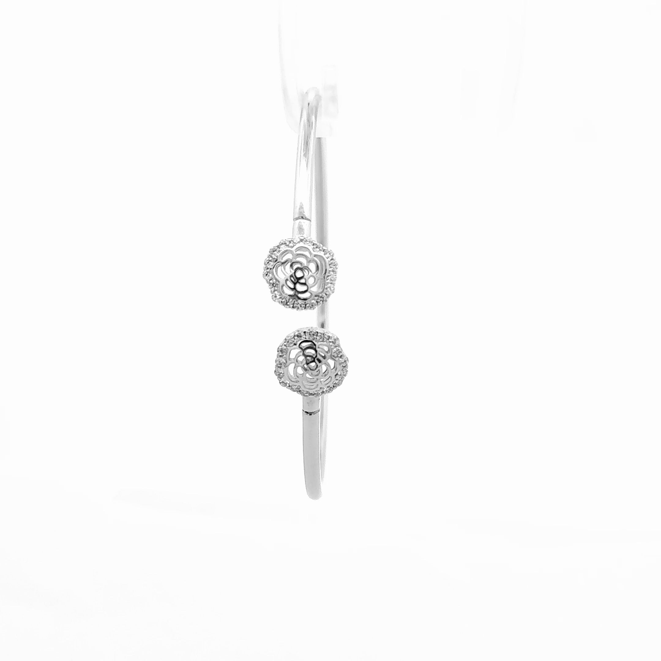 Dual Silver Rose Kada 2
