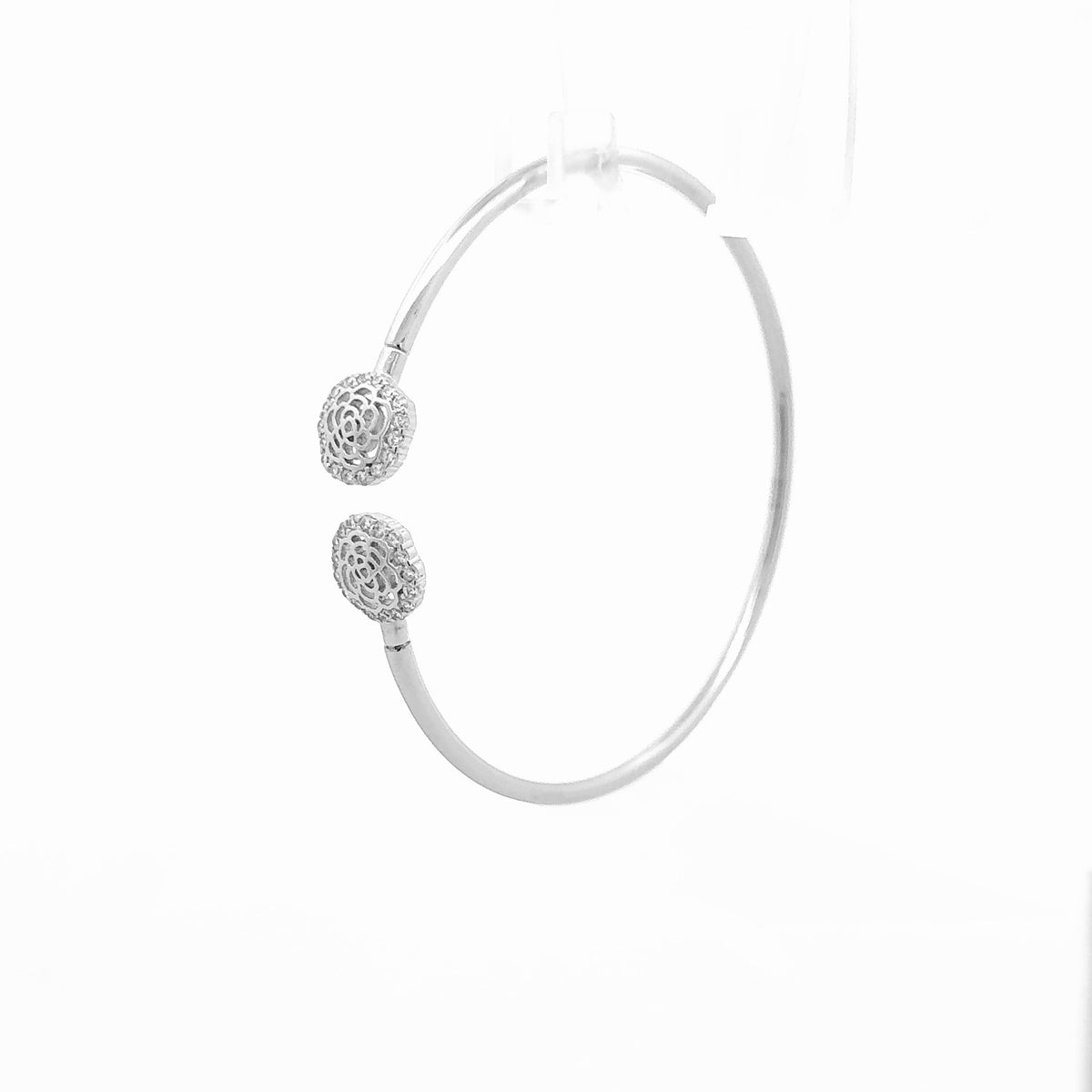 Dual Silver Rose Kada 3