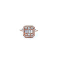 Emerald Cut Rose Gold Ring 1