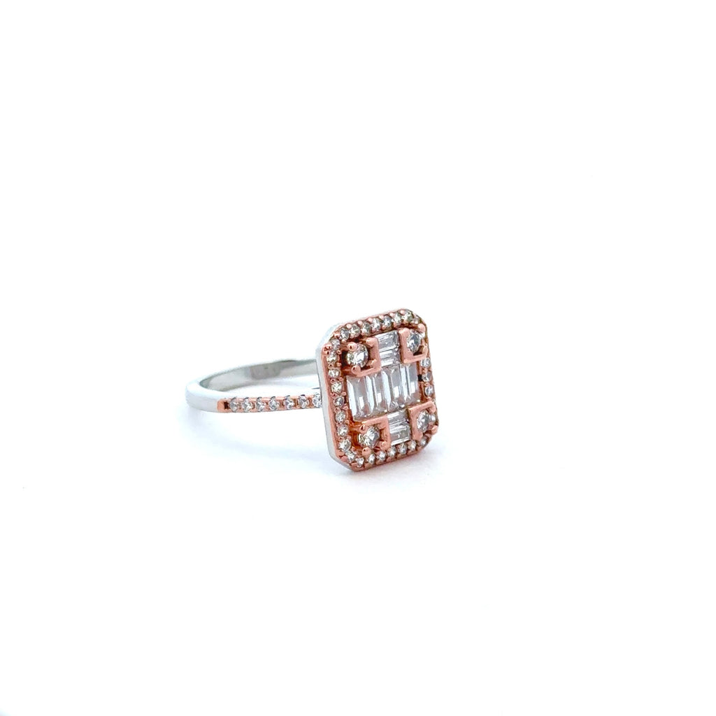 Emerald Cut Rose Gold Ring 2