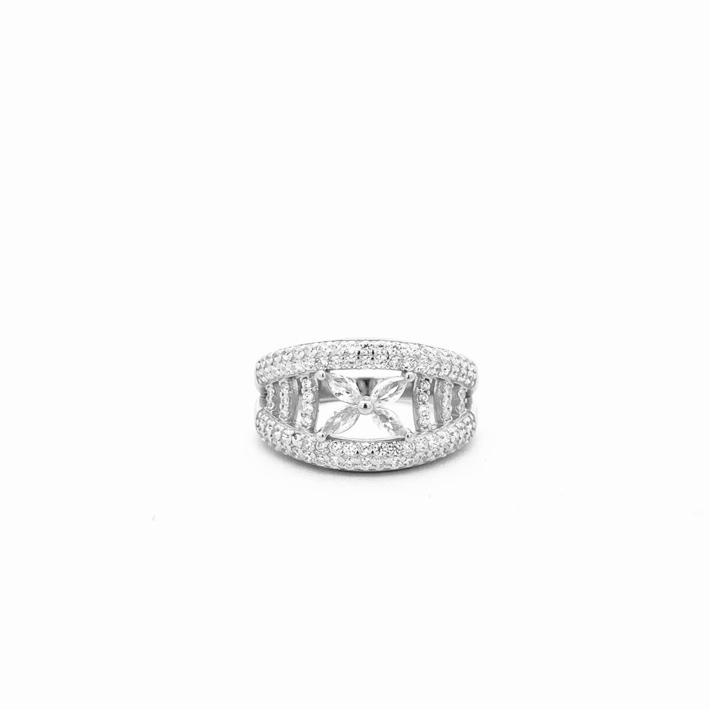 Crisscross Petal Ring 3