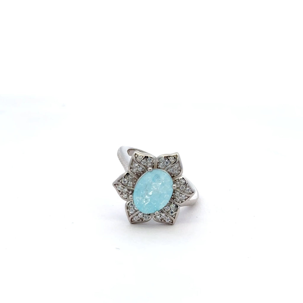 Blue Opel Petal Ring 1