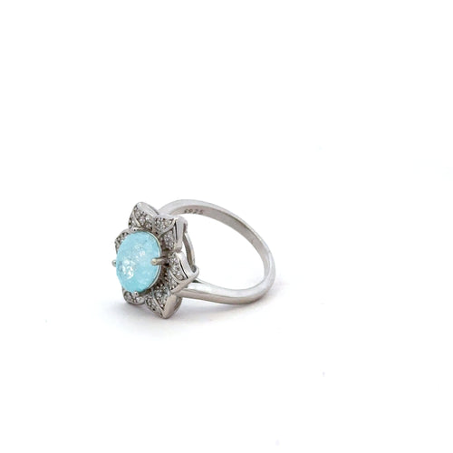 Blue Opel Petal Ring 2