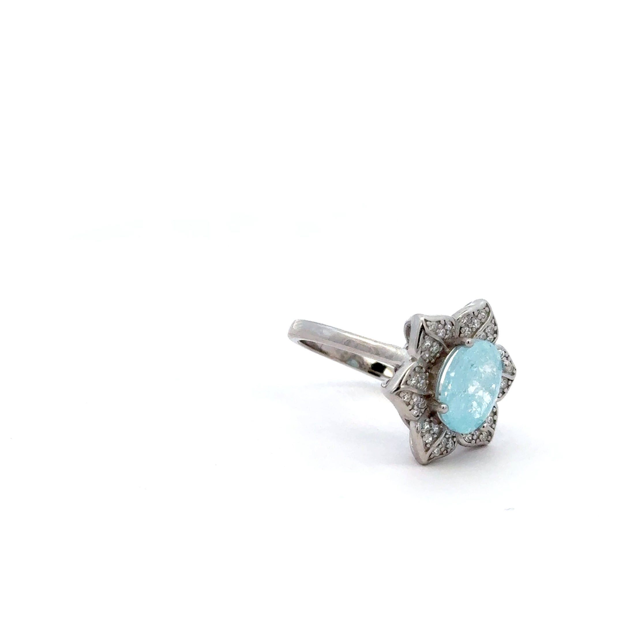 Blue Opel Petal Ring 3