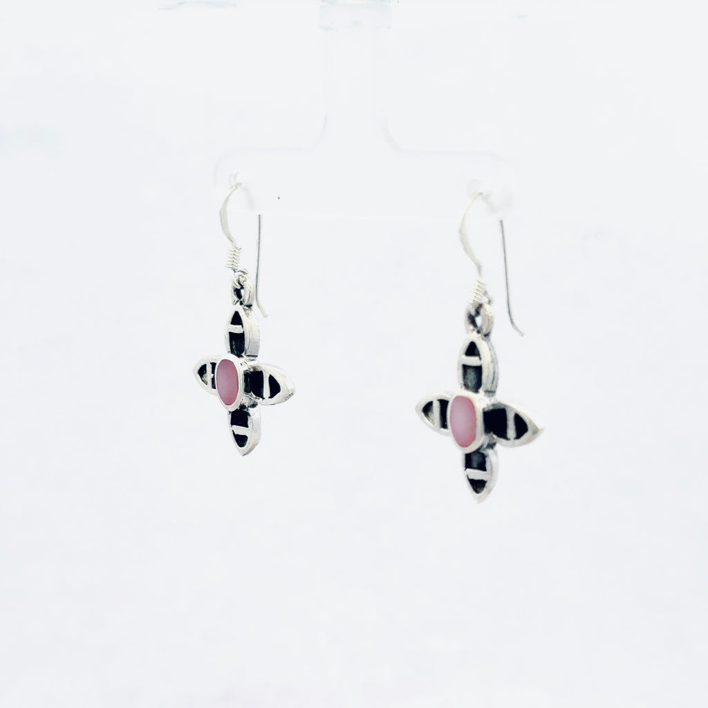 Pink Enameled Earring 2