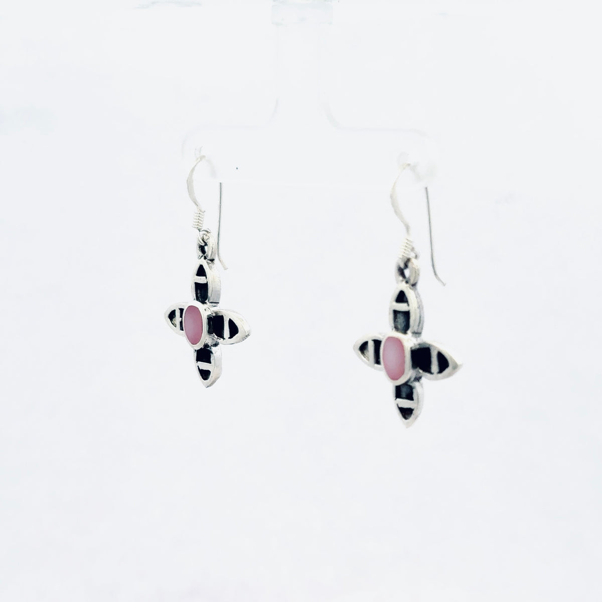 Pink Enameled Earring 2