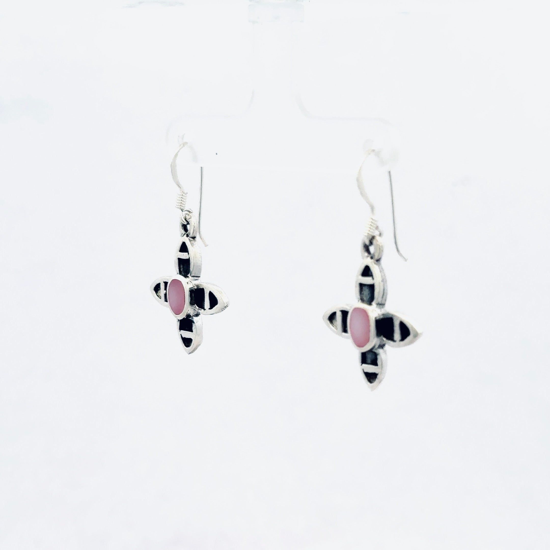 Pink Enameled Earring 2