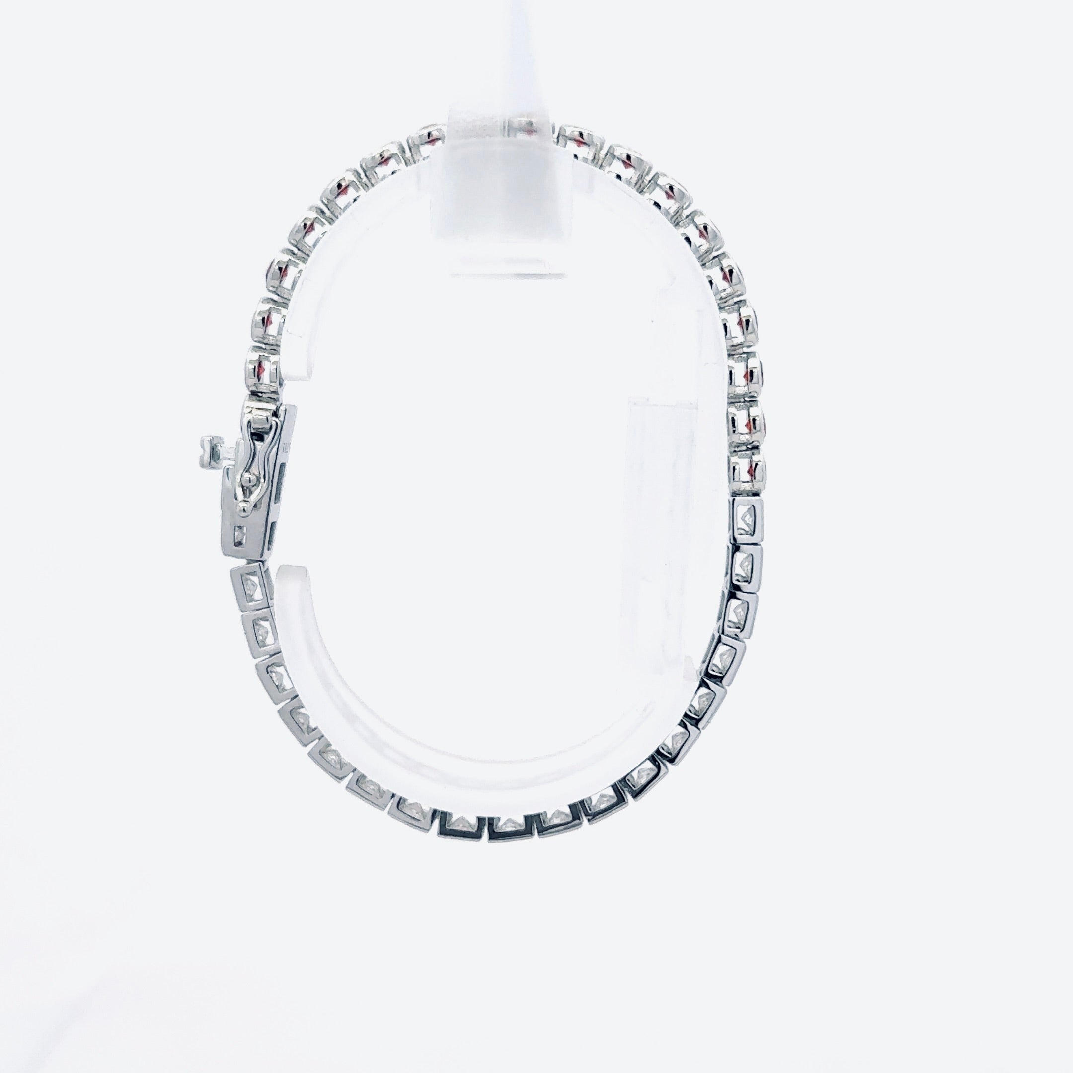 Half Red Tennis Bracelet 1