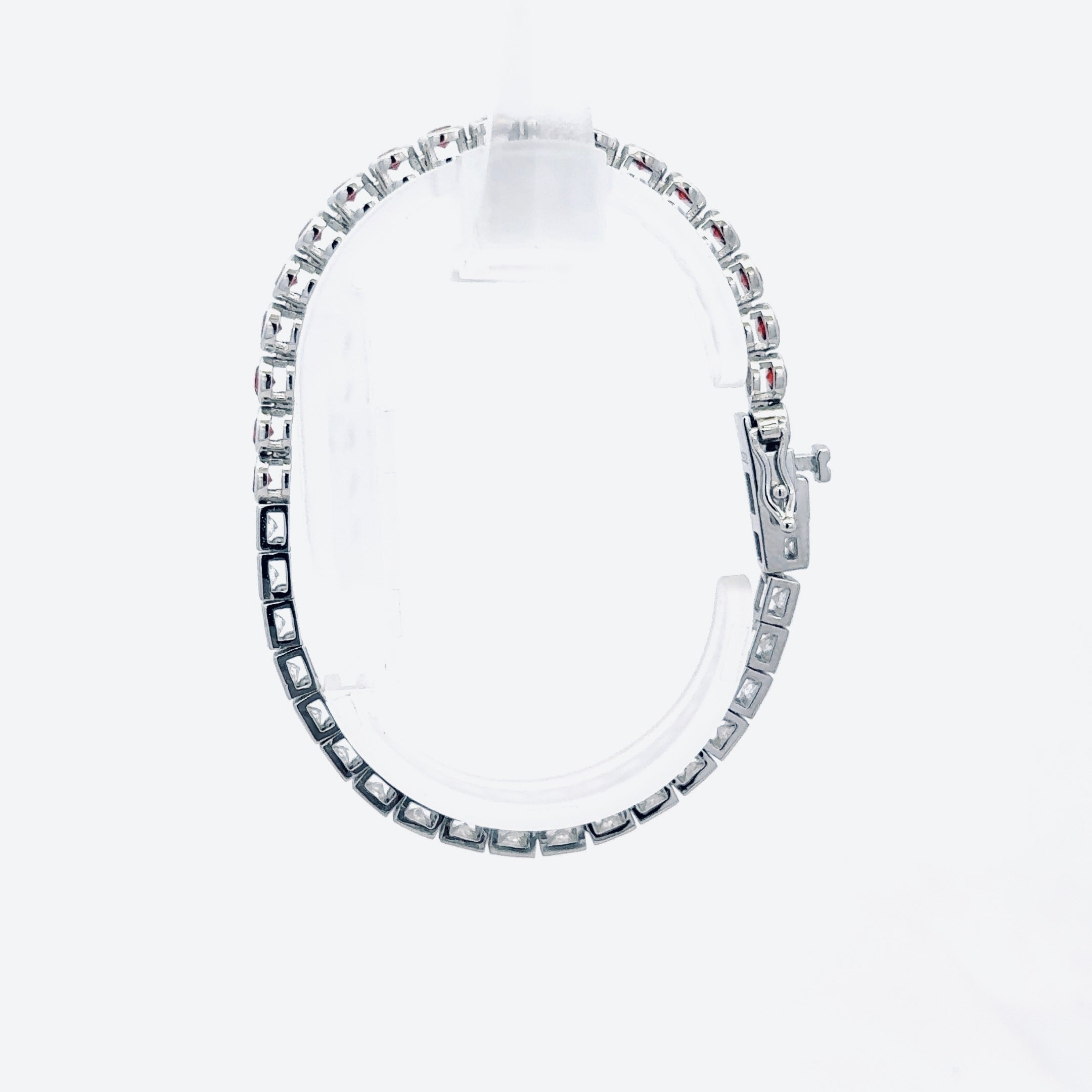 Half Red Tennis Bracelet 2