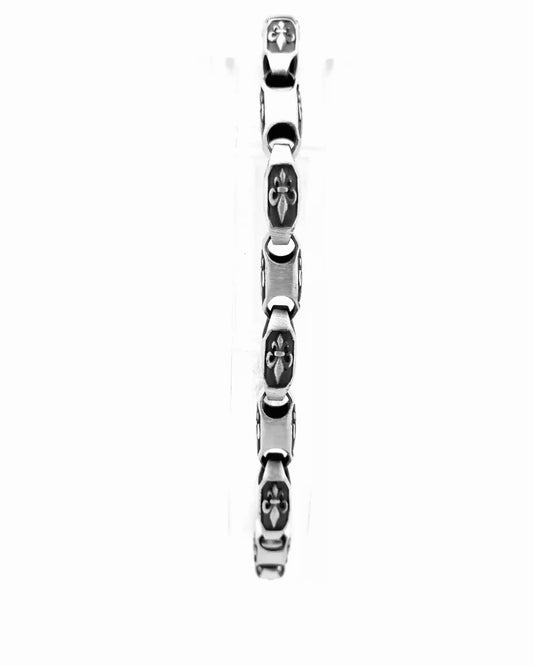 Fleur Noir Link Bracelet