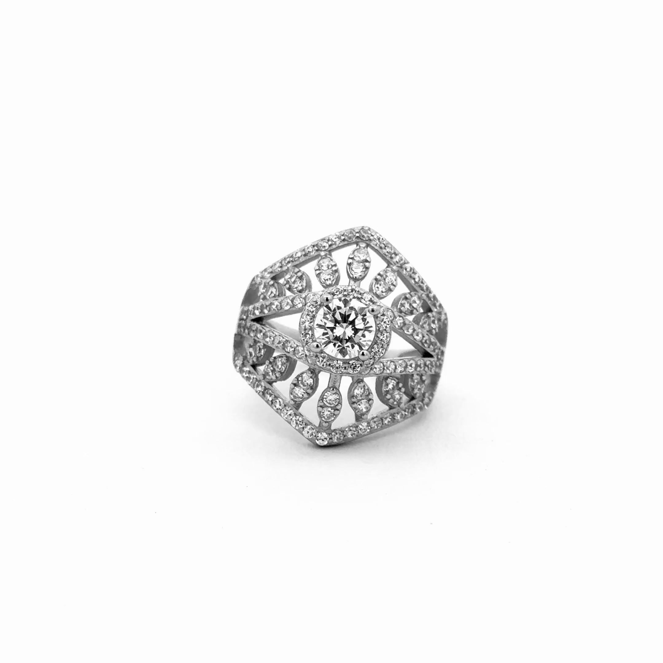 Vintage Art Halo Ring