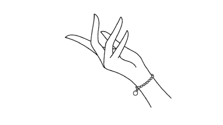 Bracelet on the wrist